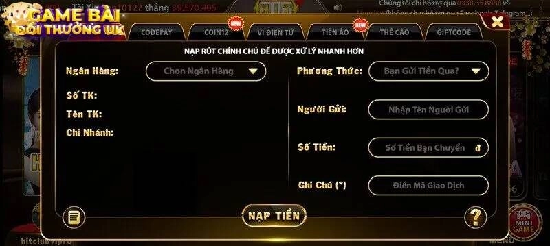 Nạp tiền Hit