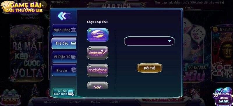 Rút tiền 789 Club