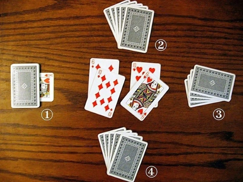 Cách chia bài tấn 