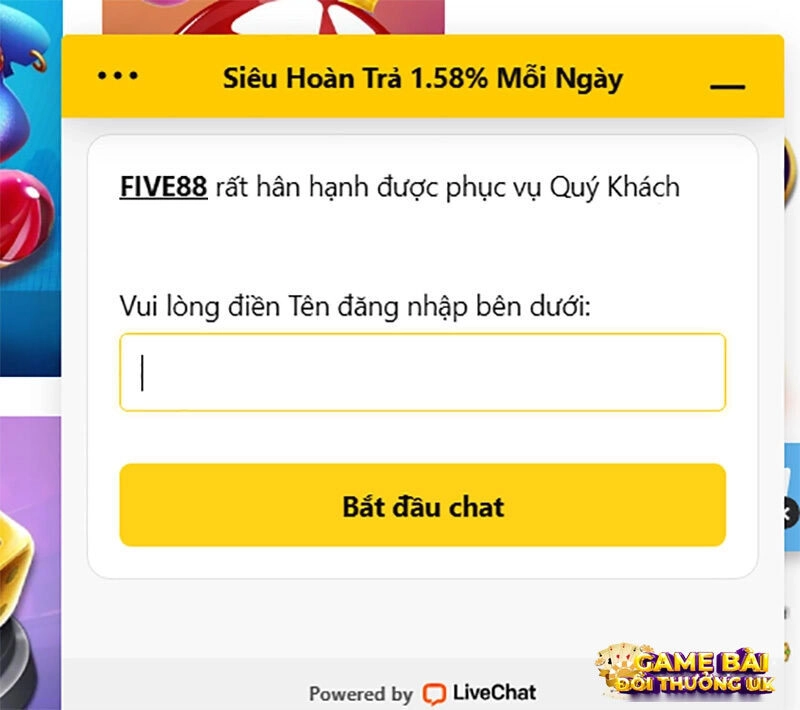 Liên hệ và làm theo hướng dẫn của CSKH để thực hiện cách xóa tài khoản Five88