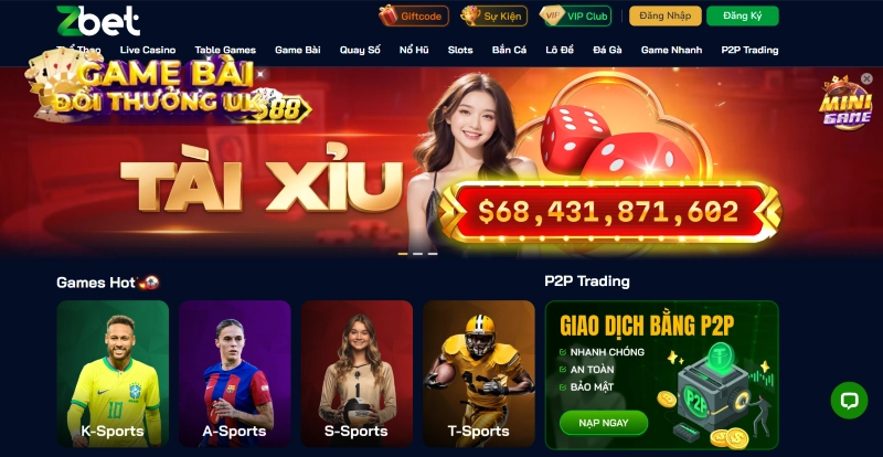 Đăng nhập Zbet