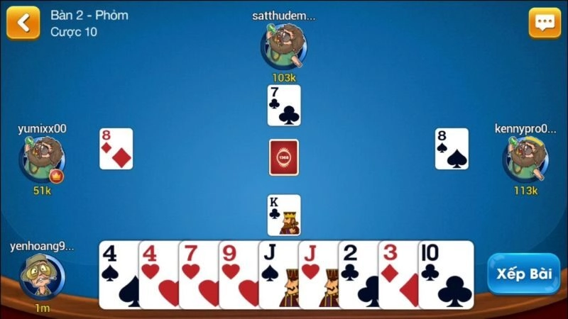 Phỏm bao nhiêu cây